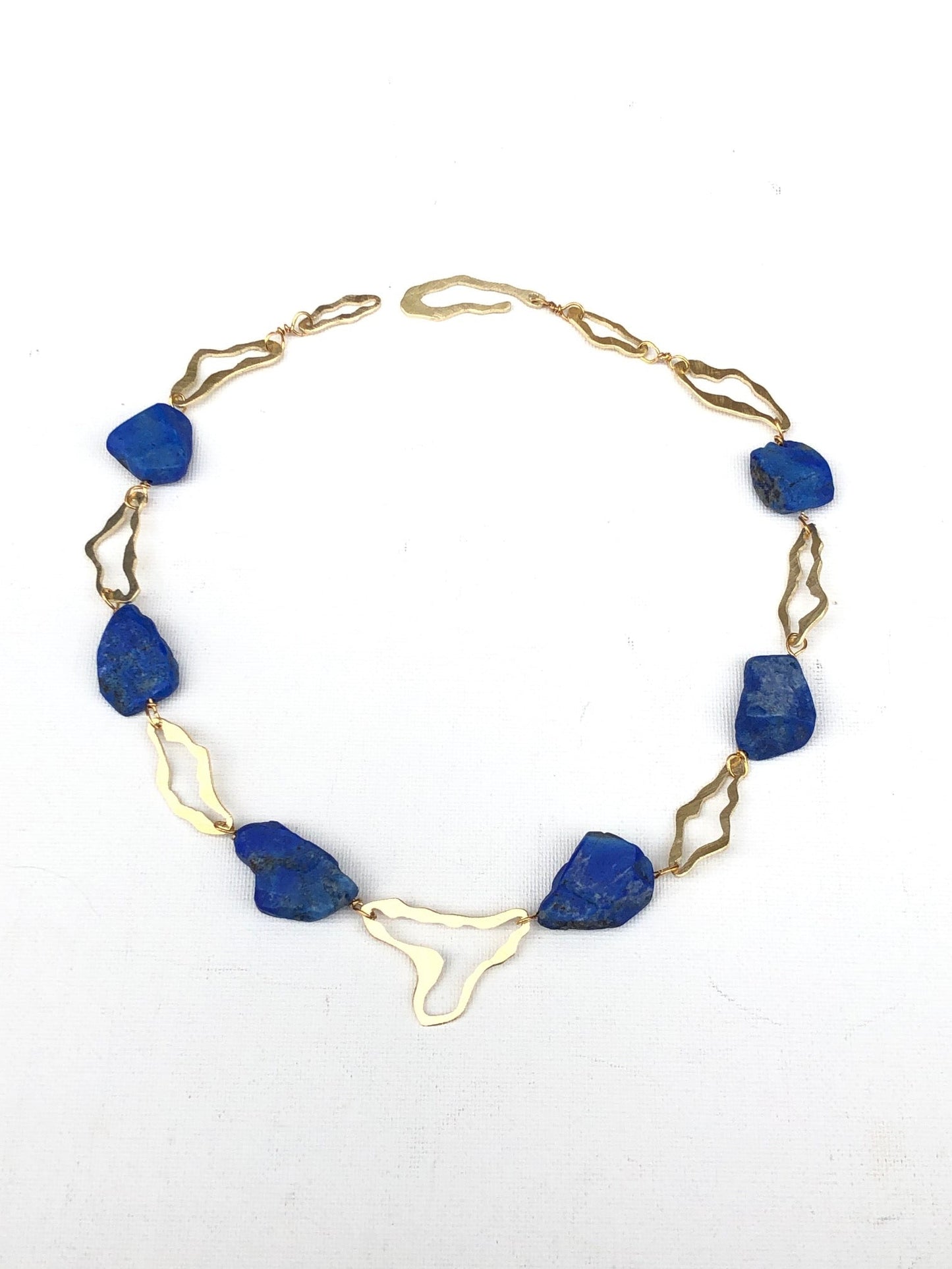 Ioudy - collier près du cou en lapis lazuli naturelles d'Afghanistan
