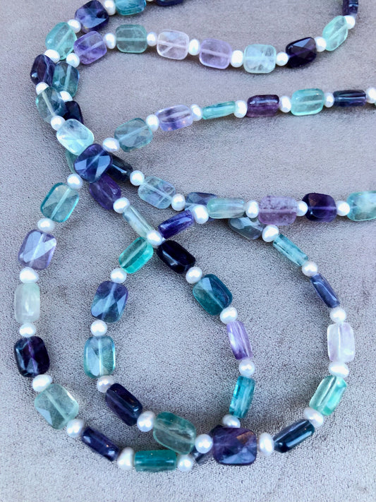Tasty - sautoir en fluorites